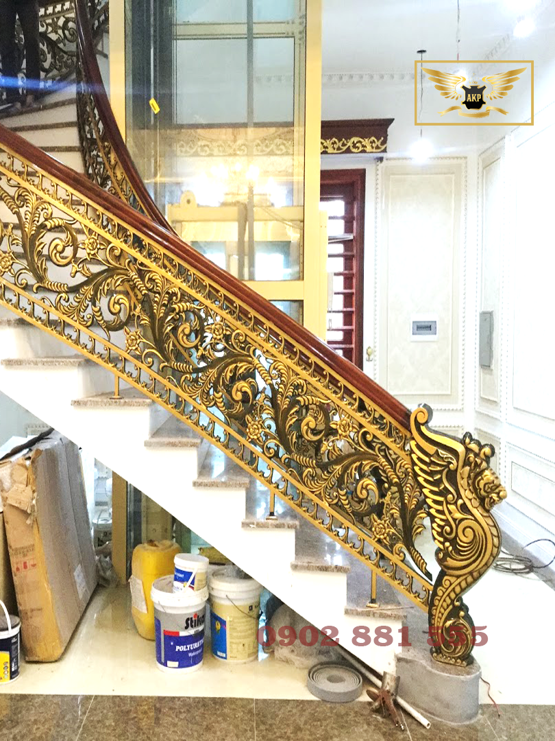 Cầu Thang Nhôm Đúc ct04